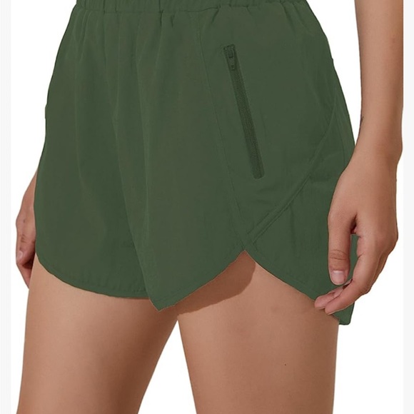 BMJL Women's Running Shorts Elastic High Waisted Shorts - Picture 2 of 4